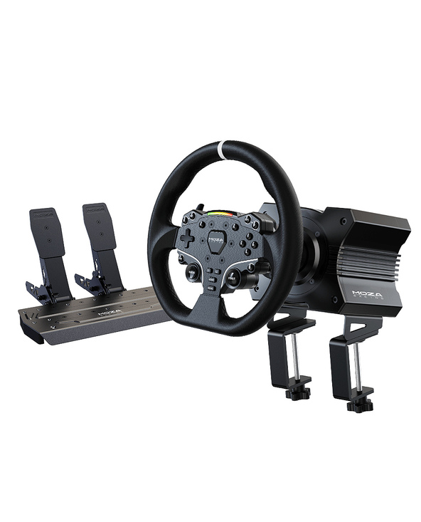 MOZA RS20 accessoire de jeux vidéo Noir Volant + pédales PC
