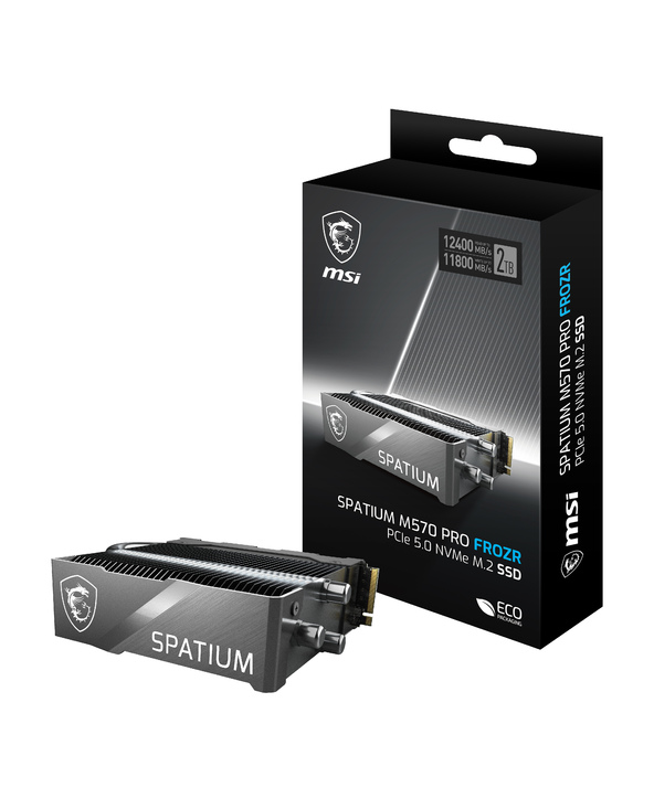 MSI SPATIUM M570 PRO PCIE 5.0 NVME M.2 2TB FROZR disque SSD 2 To PCI Express 5.0 3D NAND