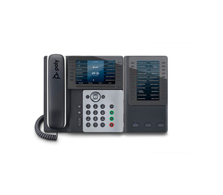 POLY Téléphone IP Edge E550 compatible PoE