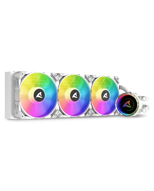 Sharkoon S90 Processeur Refroidisseur de liquide tout-en-un 12 cm Blanc 1 pièce(s)