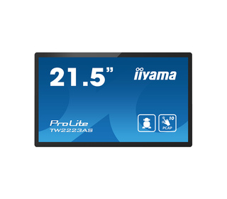 iiyama TW2223AS-B2 affichage de messages Écran plat interactif 54,6 cm (21.5") Wifi 400 cd/m² Full HD Noir Écran tactile Intégré