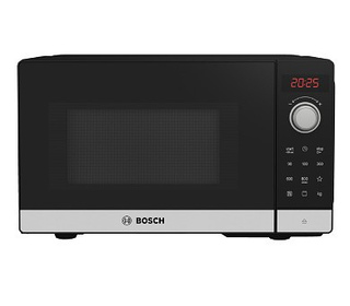 Bosch Serie 2 FEL023MS2 micro-onde Comptoir Micro-onde simple 20 L 800 W Noir, Acier inoxydable