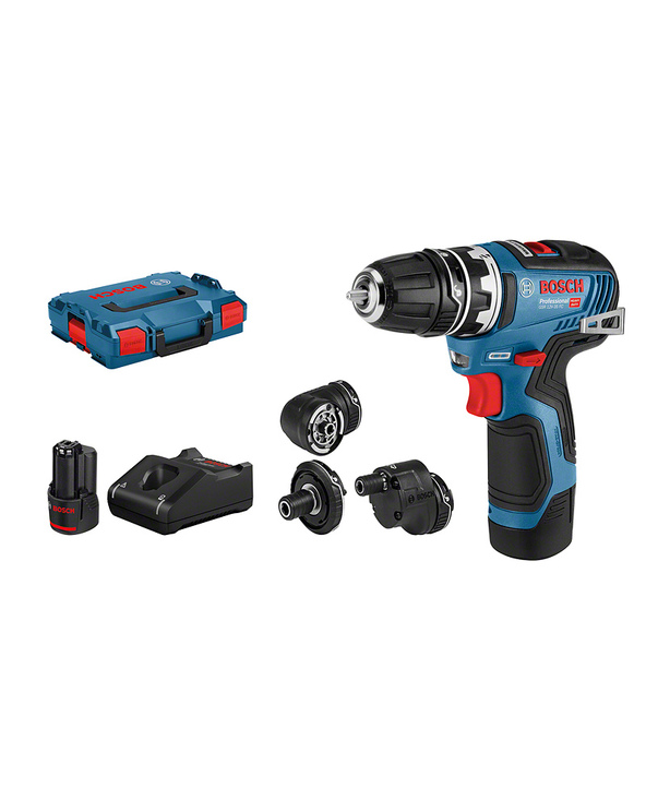 Bosch GSR 12V-35 FC 1750 tr/min Sans clé 590 g Noir, Bleu, Rouge