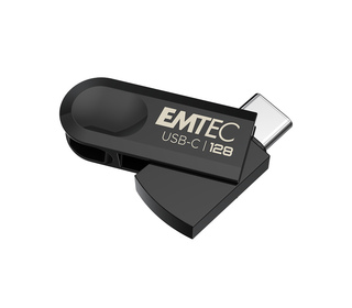 Emtec C280 lecteur USB flash 128 Go USB Type-C 3.2 Gen 1 (3.1 Gen 1) Noir