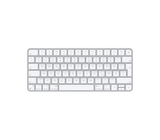 Apple Magic clavier Universel USB + Bluetooth Allemand Aluminium, Blanc