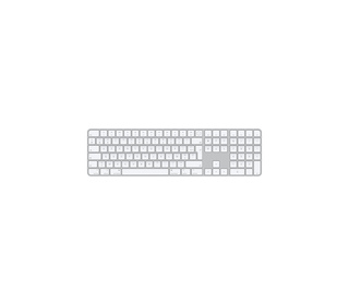 Apple Magic clavier Universel USB + Bluetooth AZERTY Français Aluminium, Blanc