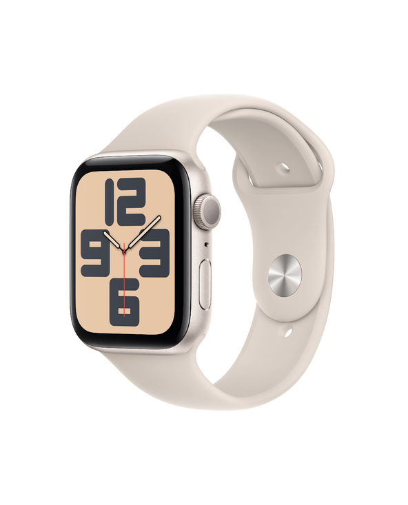 Apple Watch SE OLED 44 mm Numérique 368 x 448 pixels Écran tactile Beige Wifi GPS (satellite)