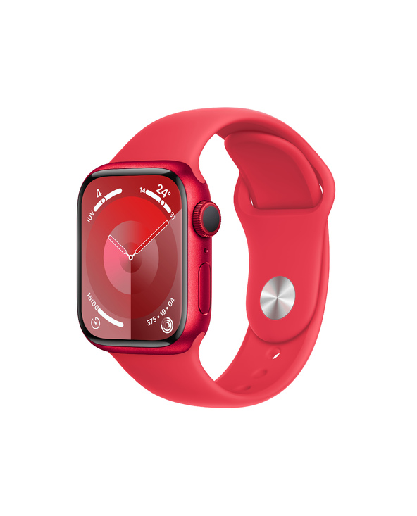 Apple Watch Series 9 41 mm Numérique 352 x 430 pixels Écran tactile Rouge Wifi GPS (satellite)