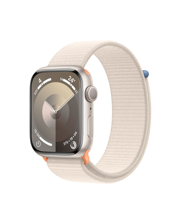 Apple Watch Series 9 45 mm Numérique 396 x 484 pixels Écran tactile Beige Wifi GPS (satellite)