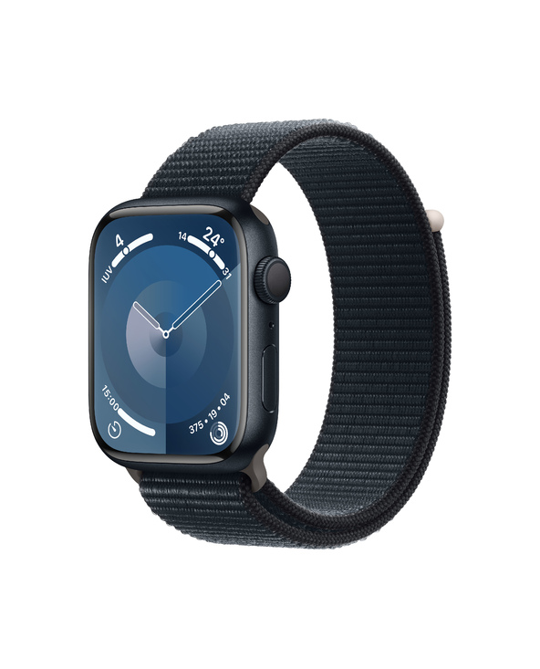 Apple Watch Series 9 45 mm Numérique 396 x 484 pixels Écran tactile Noir Wifi GPS (satellite)