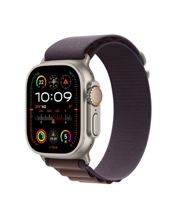 Apple Watch Ultra 2 OLED 49 mm Numérique 410 x 502 pixels Écran tactile 4G Titane GPS (satellite)