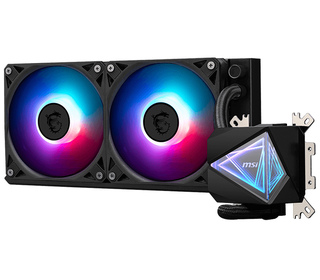 MSI MAG CORELIQUID I240 système de refroidissement d’ordinateur Boitier PC Refroidisseur de liquide tout-en-un 12 cm Noir 1 pièc