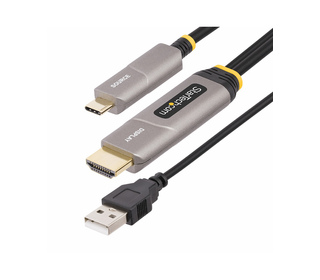 StarTech.com Câble USB-C vers HDMI 2.0 Optique Actif (AOC) de 15,2m, 4K 60Hz, Classé CL3, Câble Optique Actif, Câble Adaptateur 