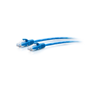 C2G Câble de raccordement Ethernet fin Cat6a non blindé (UTP) avec protection anti-accrochage de 1,8 m - Bleu