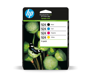 HP 924 Pack de 4 Cartouches d’encre authentiques CMJN