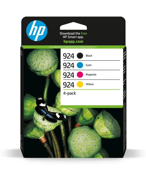 HP 924 Pack de 4 Cartouches d’encre authentiques CMJN