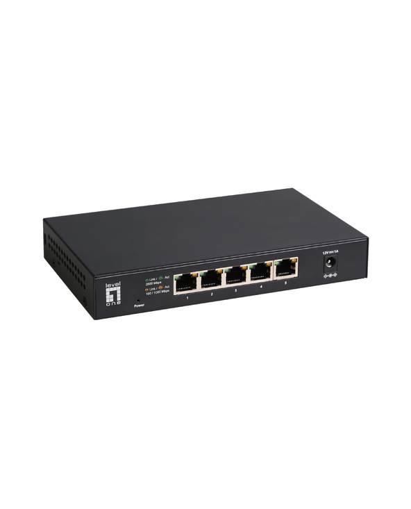 LevelOne GEU-0525 commutateur réseau Non-géré 2.5G Ethernet (100/1000/2500) Noir