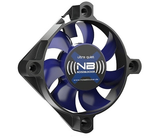 Noiseblocker BlackSilentFan XS-1 Boitier PC Ventilateur 5 cm Noir, Bleu