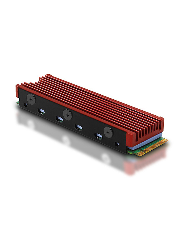 Axagon CLR-M2 système de refroidissement d’ordinateur Disque électronique Dissipateur thermique/Radiateur Noir, Rouge