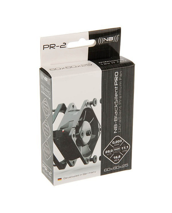 Noiseblocker BlackSilentPro PR-2 Boitier PC Ventilateur 6 cm Noir