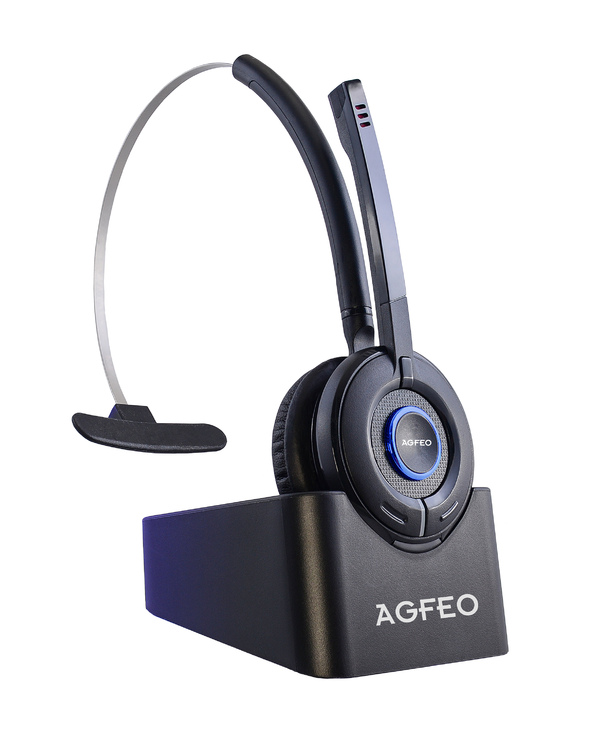 AGFEO 6101543 écouteur/casque Arceau Bureau/Centre d'appels Noir