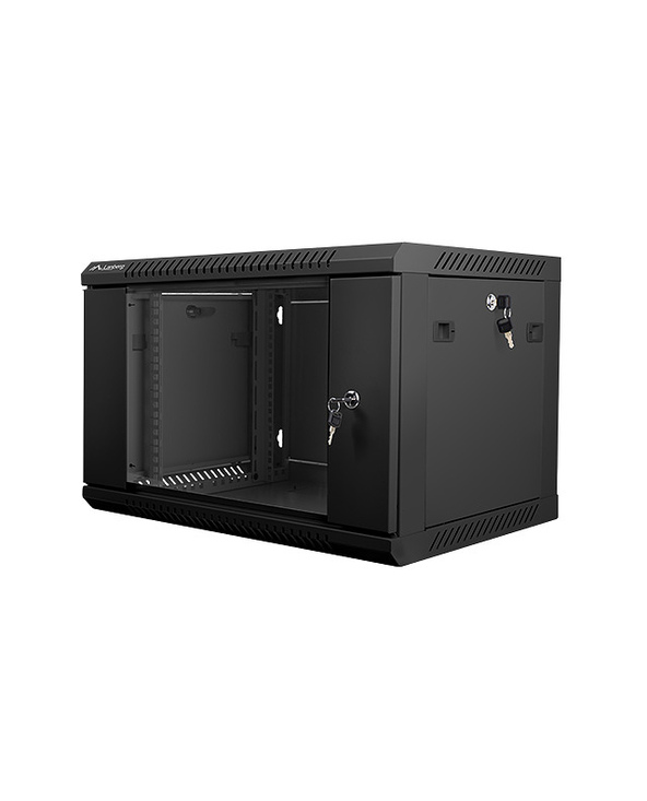 Lanberg WF01-6406-10B étagère 6U Rack monté sur le mur Noir