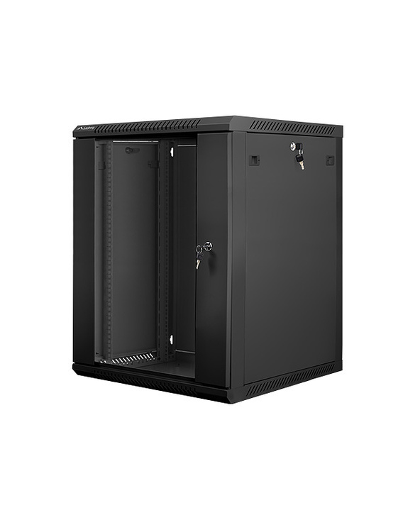 Lanberg WF01-6615-10B étagère 15U Rack monté sur le mur Noir