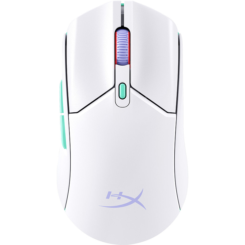 HP HyperX Pulsefire Haste 2 Core sf - Souris gamer (blanc/vert/violet)