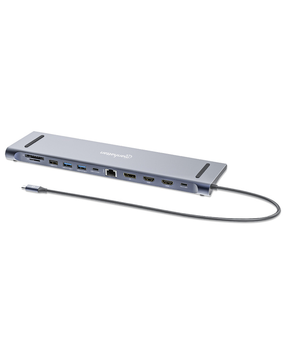 Manhattan 190305 station d'accueil Avec fil USB 3.2 Gen 1 (3.1 Gen 1) Type-C Argent