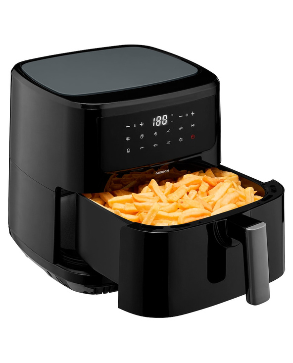 MEDION LIFE P10 XL Unique 6,8 L 2150 W Friteuse d’air chaud Noir