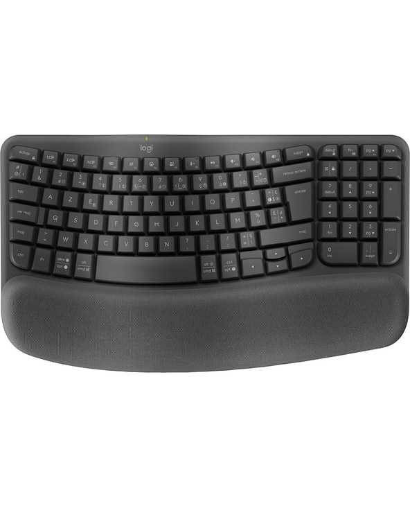 Logitech Wave Keys clavier Bureau RF sans fil + Bluetooth AZERTY Français Graphite