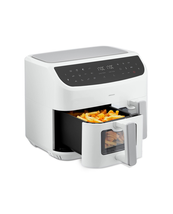 MEDION LIFE P20 Double 8,7 L 2600 W Friteuse d’air chaud Blanc