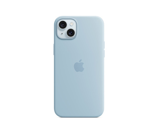 Apple Coque en silicone avec MagSafe pour iPhone 15 Plus - Bleu clair