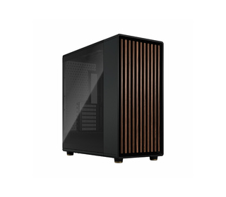 Fractal Design FD-C-NOR1X-02 unité centrale Midi Tower Noir, Charbon de bois