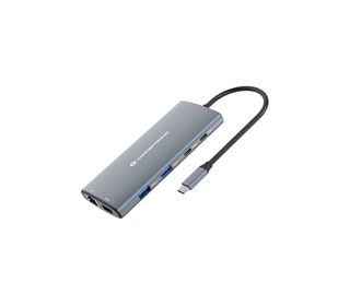 Conceptronic DONN06G station d'accueil Avec fil USB 3.2 Gen 1 (3.1 Gen 1) Type-C Gris