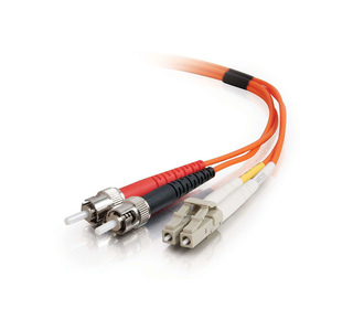 C2G 2m LC/ST LSZH Duplex 62.5/125 Multimode Fibre Patch Cable câble InfiniBand et à fibres optiques Orange