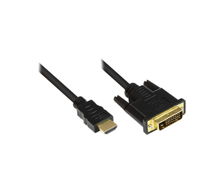 Alcasa 1m HDMI/DVI-D Noir