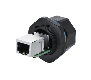 Alcasa IC06-R102 connecteur de fils RJ45 Noir