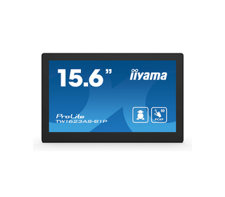 iiyama TW1623AS-B1P affichage de messages Écran plat interactif 39,6 cm (15.6") Wifi 450 cd/m² Double Full HD Noir Écran tactile