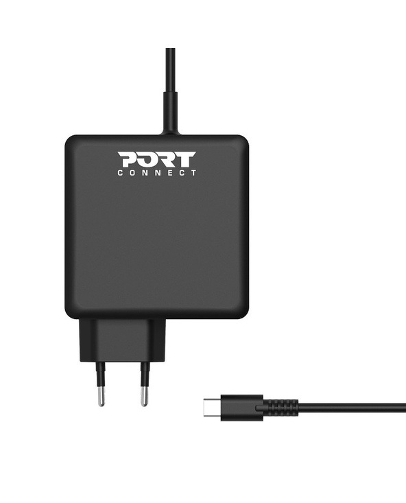 Port Designs 900097B-EU chargeur d'appareils mobiles Smartphone, Tablette Noir Secteur Charge rapide Intérieure