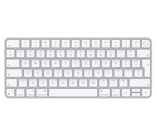 Apple Magic clavier Universel USB + Bluetooth Anglais Aluminium, Blanc