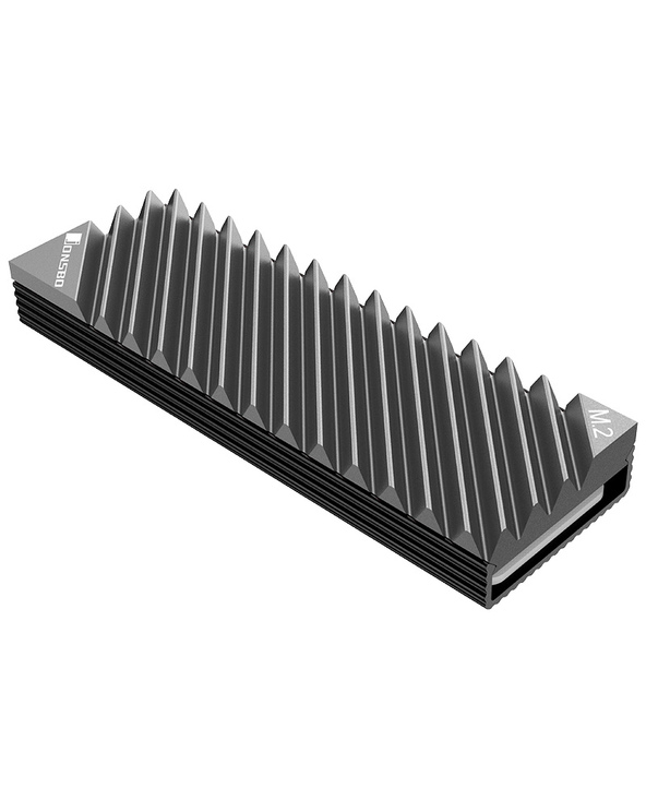 Jonsbo M.2-3 GREY système de refroidissement d’ordinateur Disque électronique Dissipateur thermique/Radiateur Noir, Gris 1 pièce