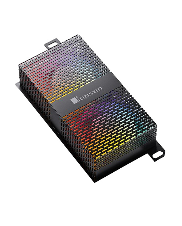 Jonsbo NF-1 ARGB système de refroidissement d’ordinateur Module de mémoire Dissipateur thermique/Radiateur Noir 1 pièce(s)