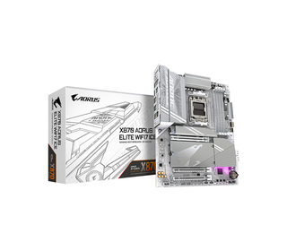 GIGABYTE Carte mère X870 A ELITE WF7 ICE - Prend en charge les processeurs AMD Ryzen 9000, VRM numérique 16+2+2 phases, jusqu'à 