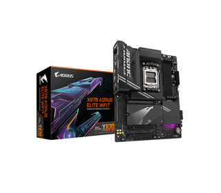 GIGABYTE Carte mère X870 A ELITE WIFI7 - Prend en charge les processeurs AMD Ryzen 9000, VRM 16+2+2 phases, jusqu'à 8000MHz DDR5