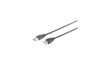 S/CONN 13-24185 câble USB USB 2.0 1,8 m USB A Noir