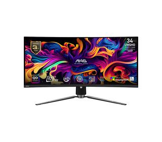 MSI MAG 341CQP QD-OLED 34" QDOLED UltraWide Quad HD Noir