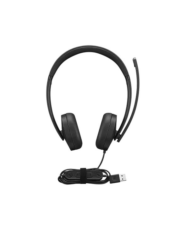 Lenovo 4XD1P83425 écouteur/casque Avec fil Arceau Appels/Musique USB Type-A Noir