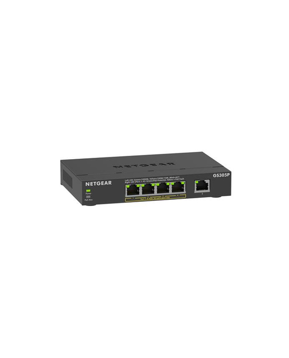 NETGEAR GS305Pv3 Non-géré Gigabit Ethernet (10/100/1000) Connexion Ethernet, supportant l'alimentation via ce port (PoE) Noir