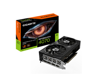 GIGABYTE Carte Graphique GeForce RTX 4070 WINDFORCE 2X OC V2 12G - 12GB GDDR6, 192bit, PCI-E 4.0, 2490MHz Core Clock, 3 x Displa